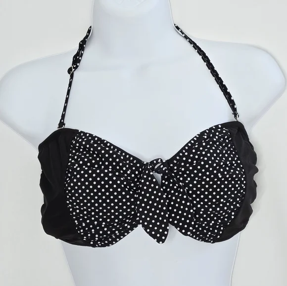 Marilyn Monroe High Waisted Pin-Up Polka Dot Bikini Women's Size Large - Picture 2 of 9